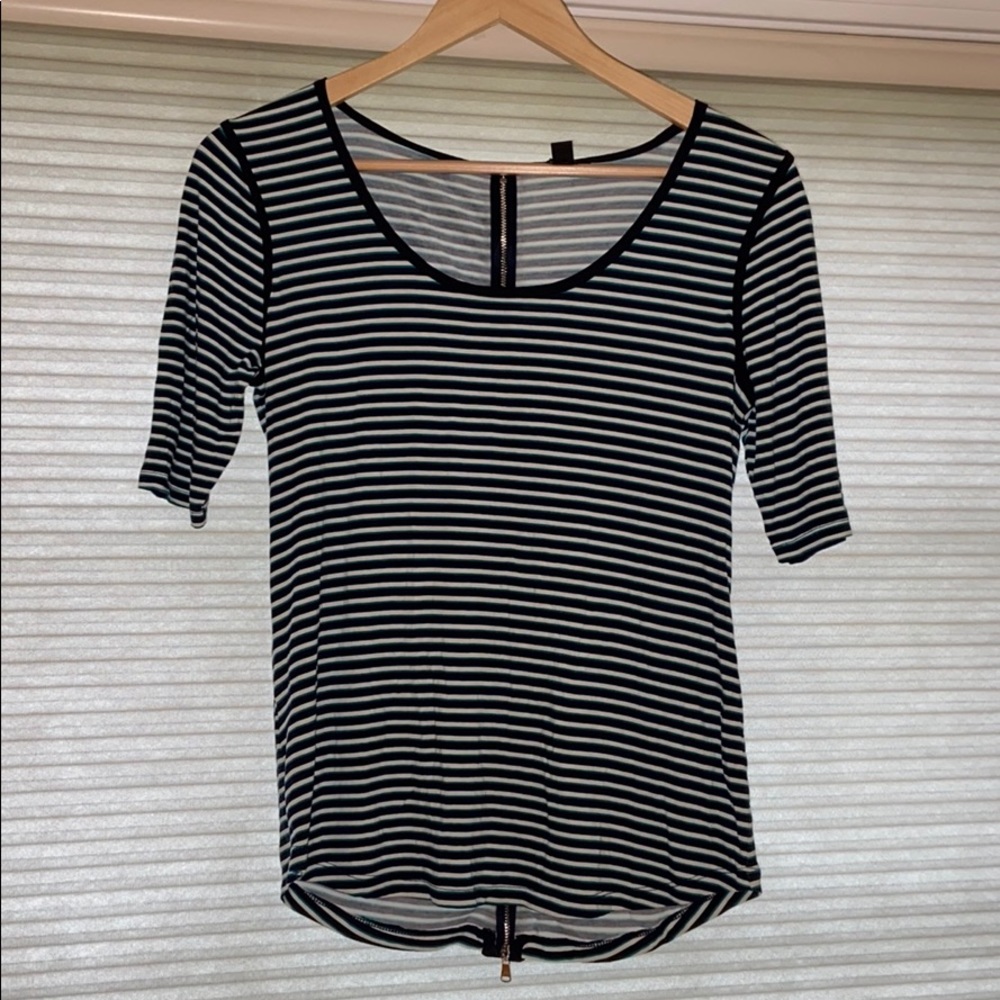 Ann Taylor Striped Shirt; Size S